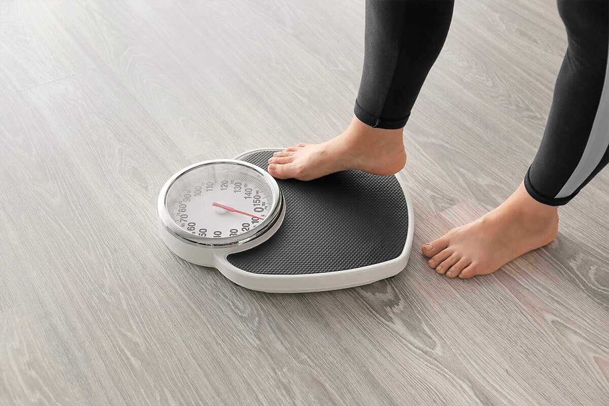 Standing on scales
