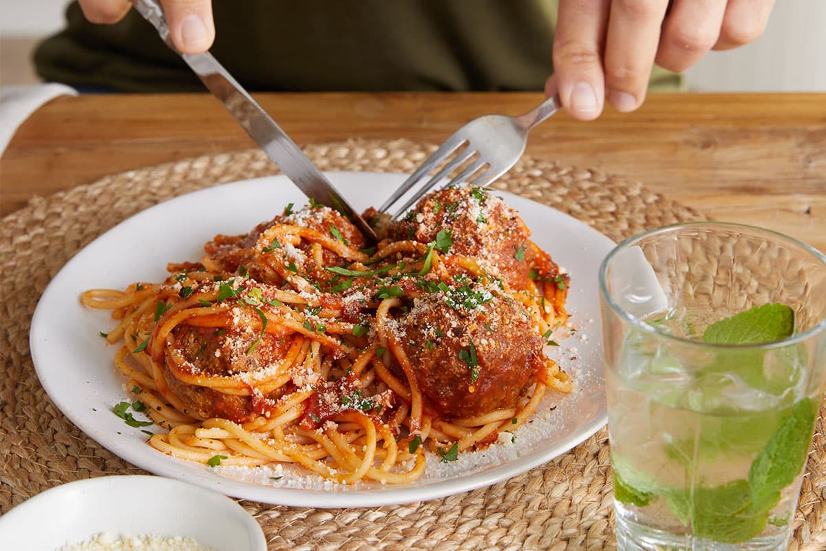 My Muscle Chef Spaghetti & meatballs