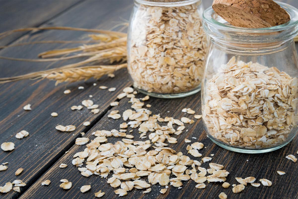 Oats in a jar