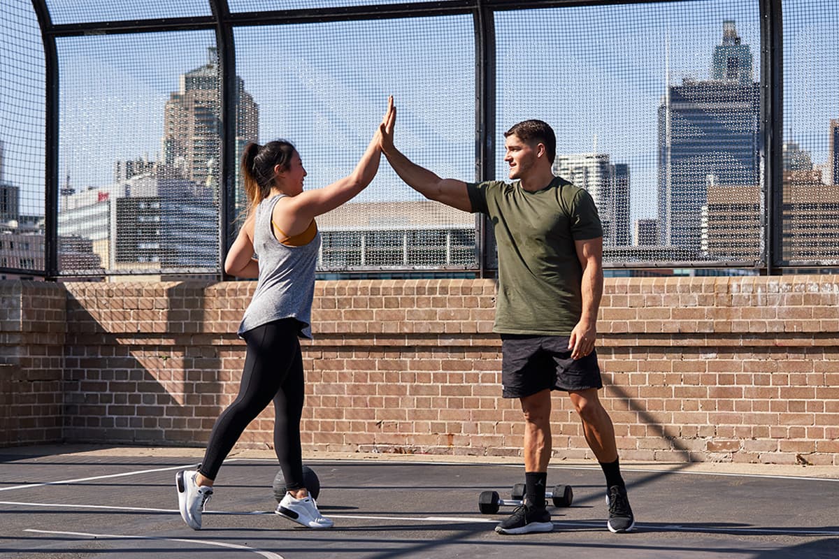 Training outdoors