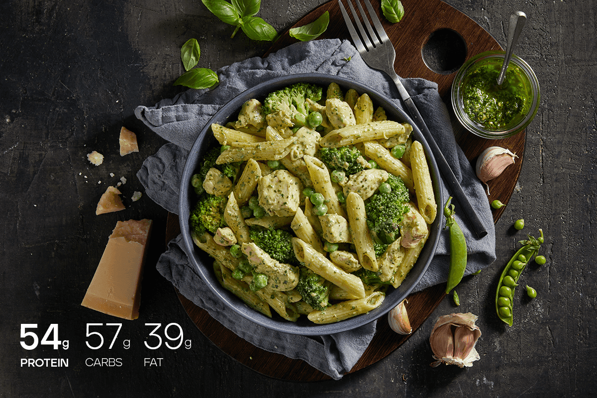 plus meal pesto chicken my muscle chef