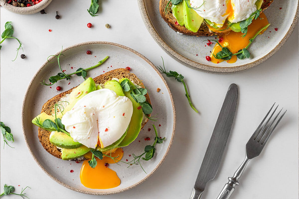 Poached Eggs on Avo Toast