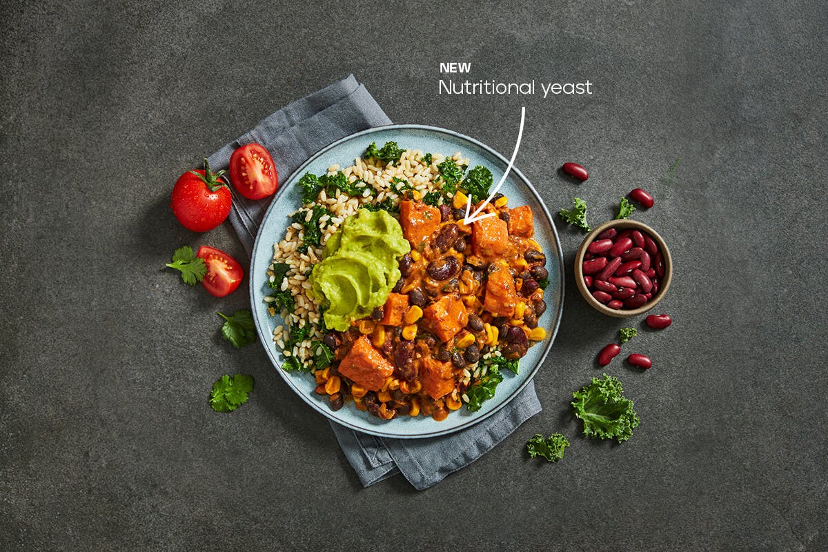 My Muscle Chef Mexican Superfood Bowl plated on a table
